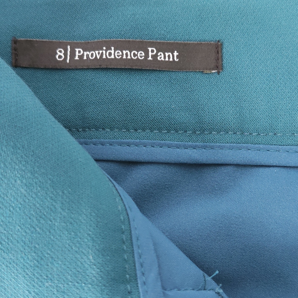 Talbots Providence Pant High Waist Flare Leg Teal Peacock 8 Stretch Crepe New - Picture 7 of 12